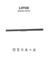LOTUS * APLIQUE EXTERIOR 20W IP54 3000K GRIS OSCURO